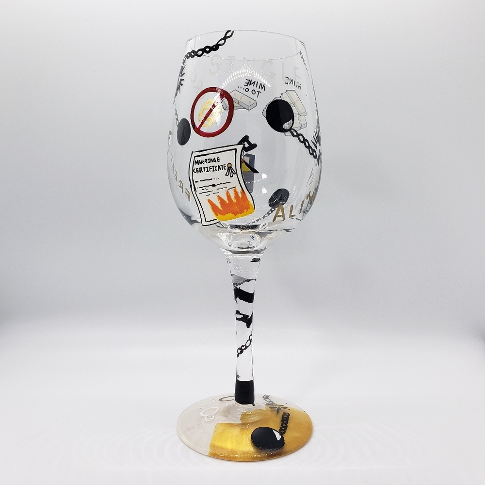 Lolita Divorce Party Wine Glass Gift Celebration